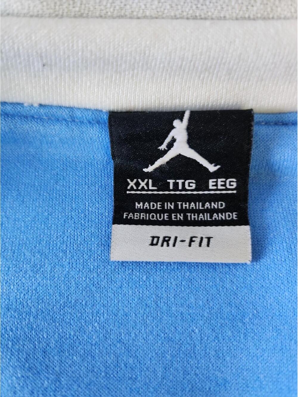 Jordan Jumpman Dri-FIT Varsity Jacket XXL Blue White Snap Closure Pockets - Picture 12 of 15